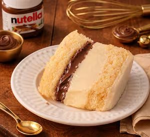 Bolo Gelado de Ninho com Nutella